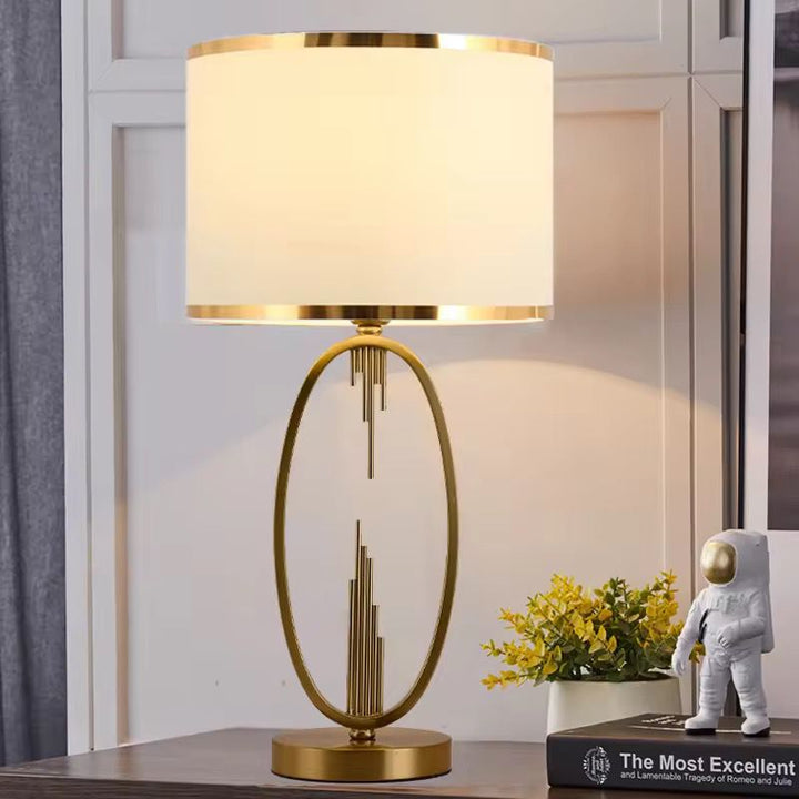 Aurora Modern Brass Gold Side Table Lamp