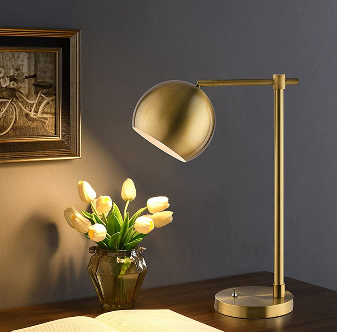 Brass Vintage Study Table Lamp