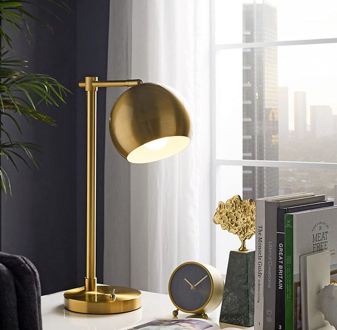 Brass Vintage Study Table Lamp