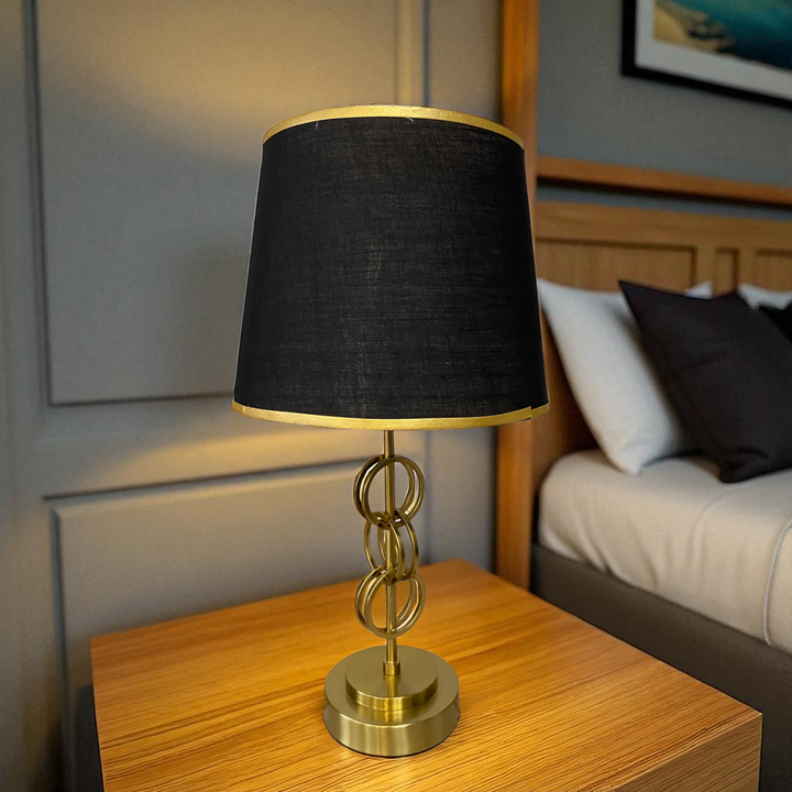 Modern Brass Gold Ring Table Lamp