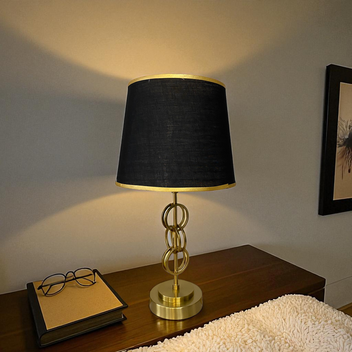 Modern Brass Gold Ring Table Lamp