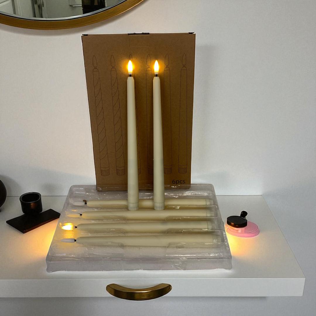 Flameless LED Long Taper Candles