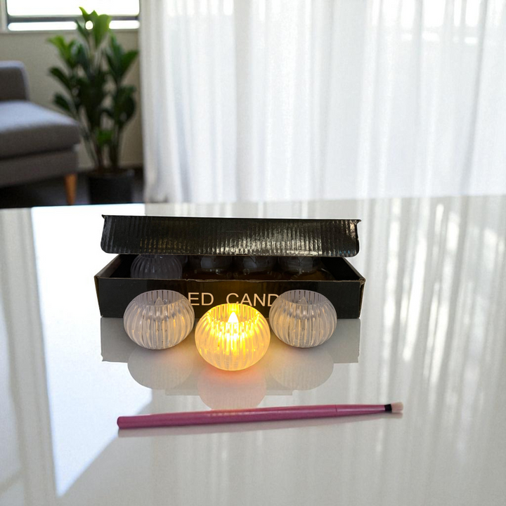 Crystal Glow Flameless LED Candles