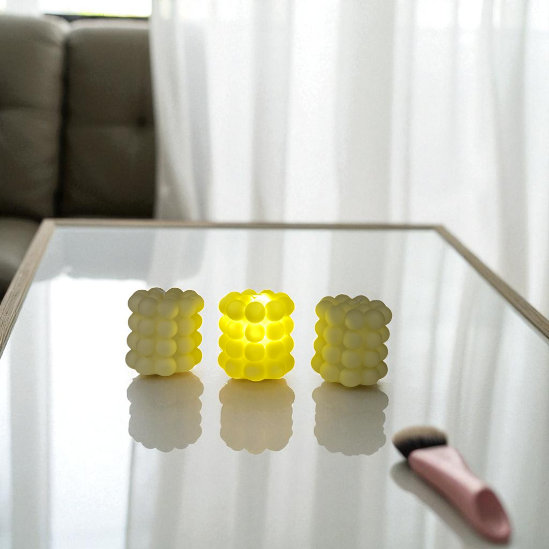 Bubble Cube Decorative LED Candles