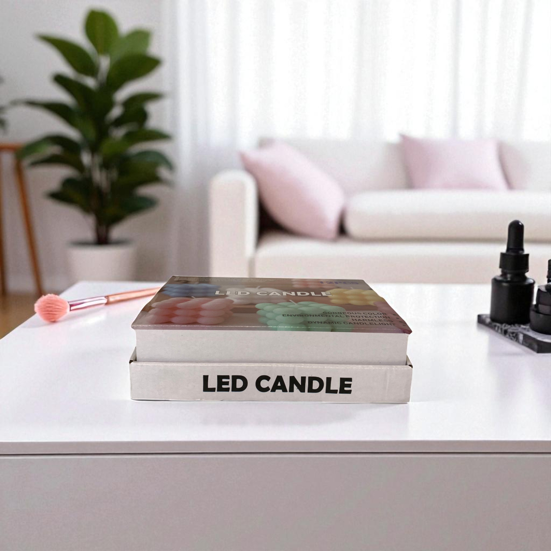 Bubble Cube Decorative LED Candles