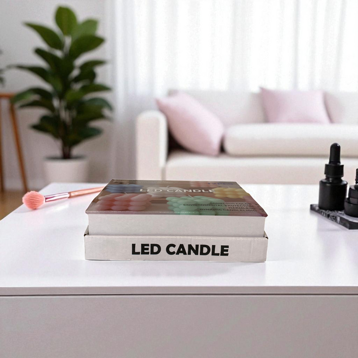 Bubble Cube Decorative LED Candles