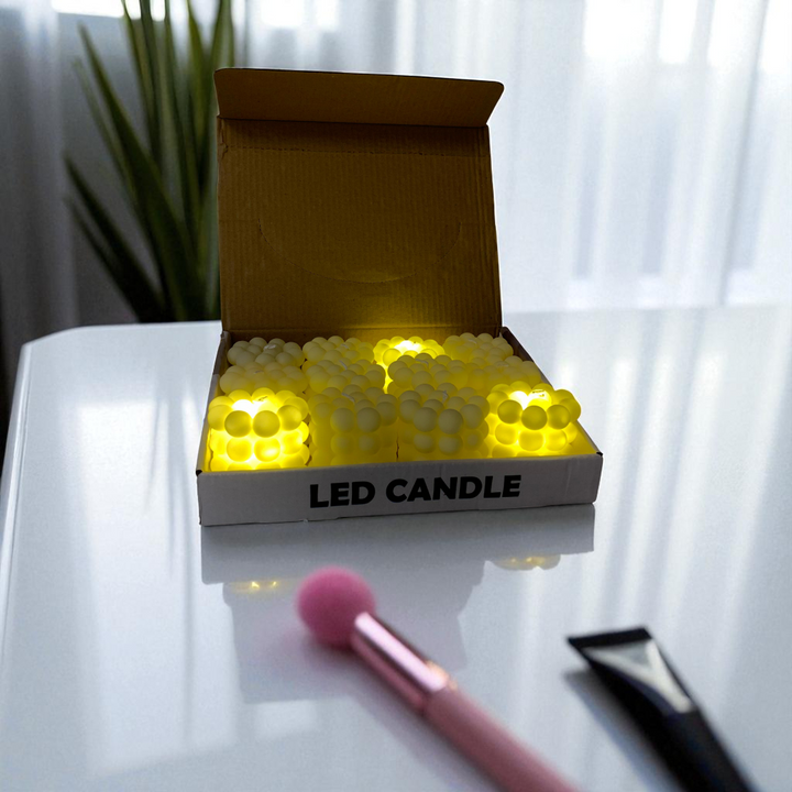 Bubble Cube Decorative LED Candles