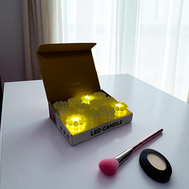 Bubble Cube Decorative LED Candles