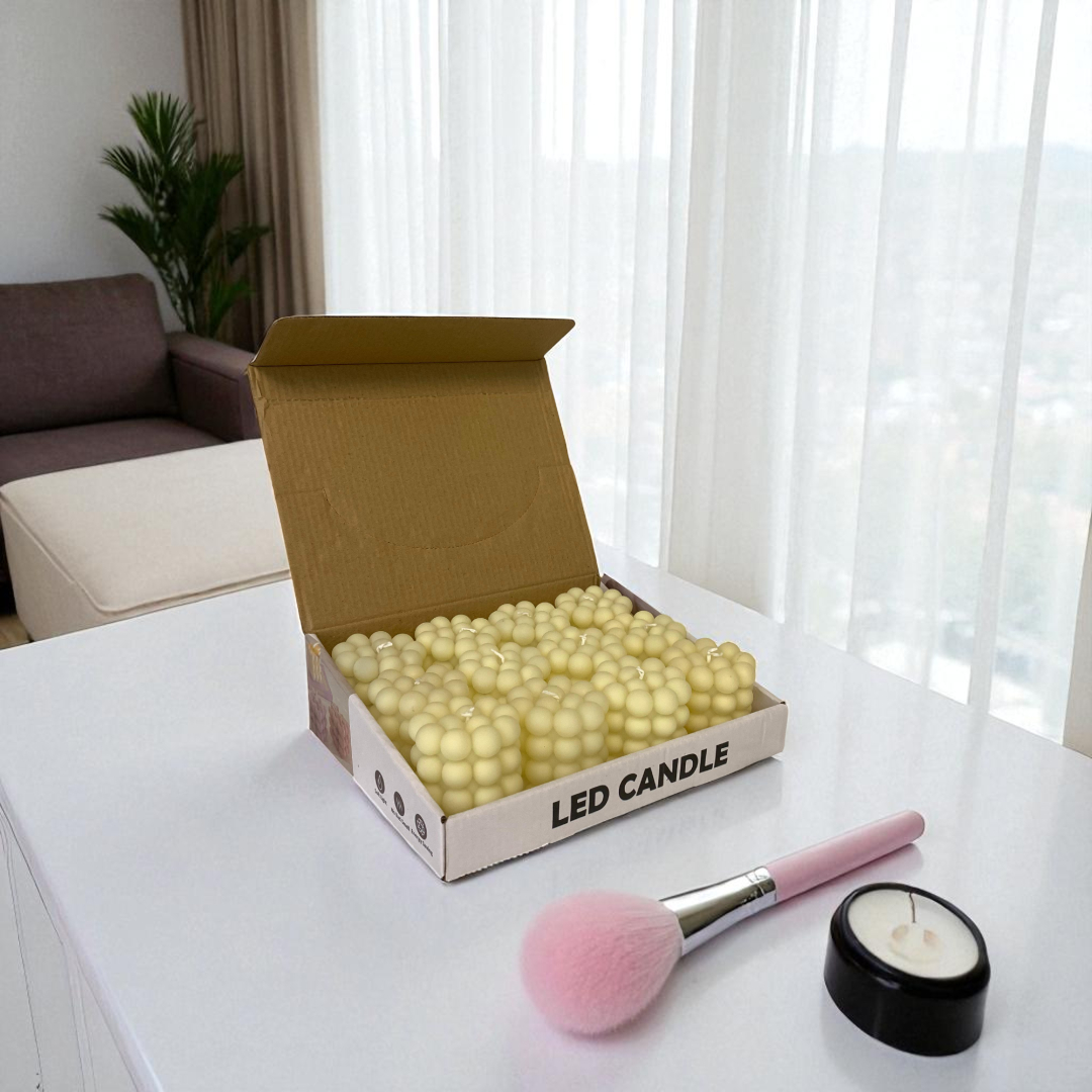 Bubble Cube Decorative LED Candles