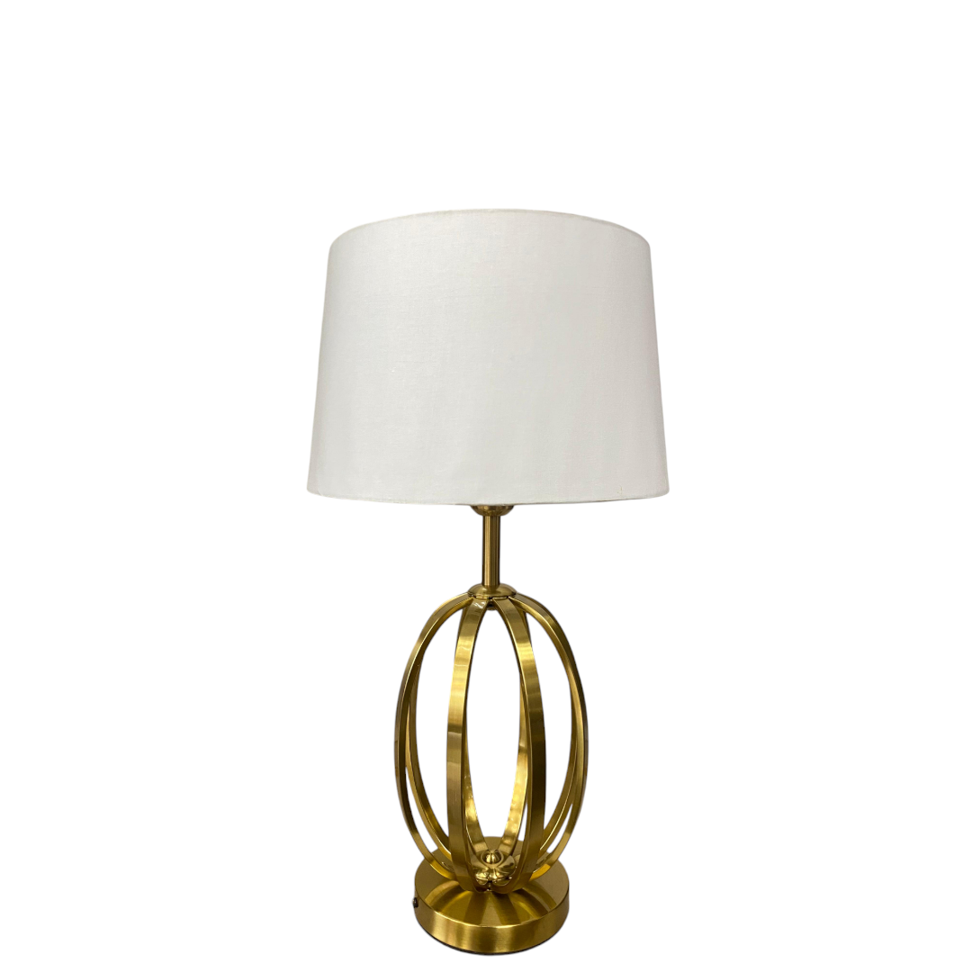 Modern Gold Open-Frame Table Lamp