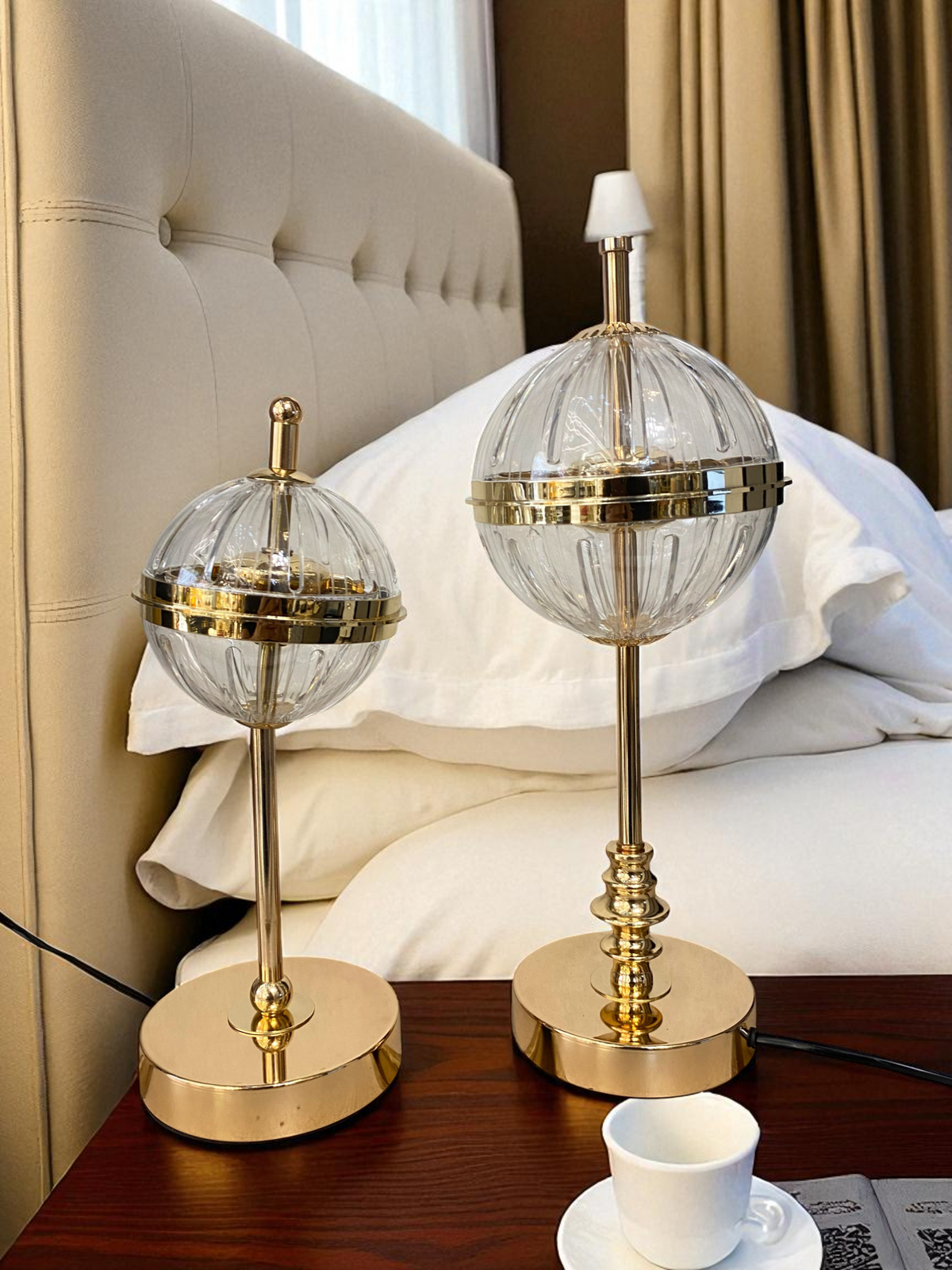 Art Acrylic LED Globe style Table Lamp