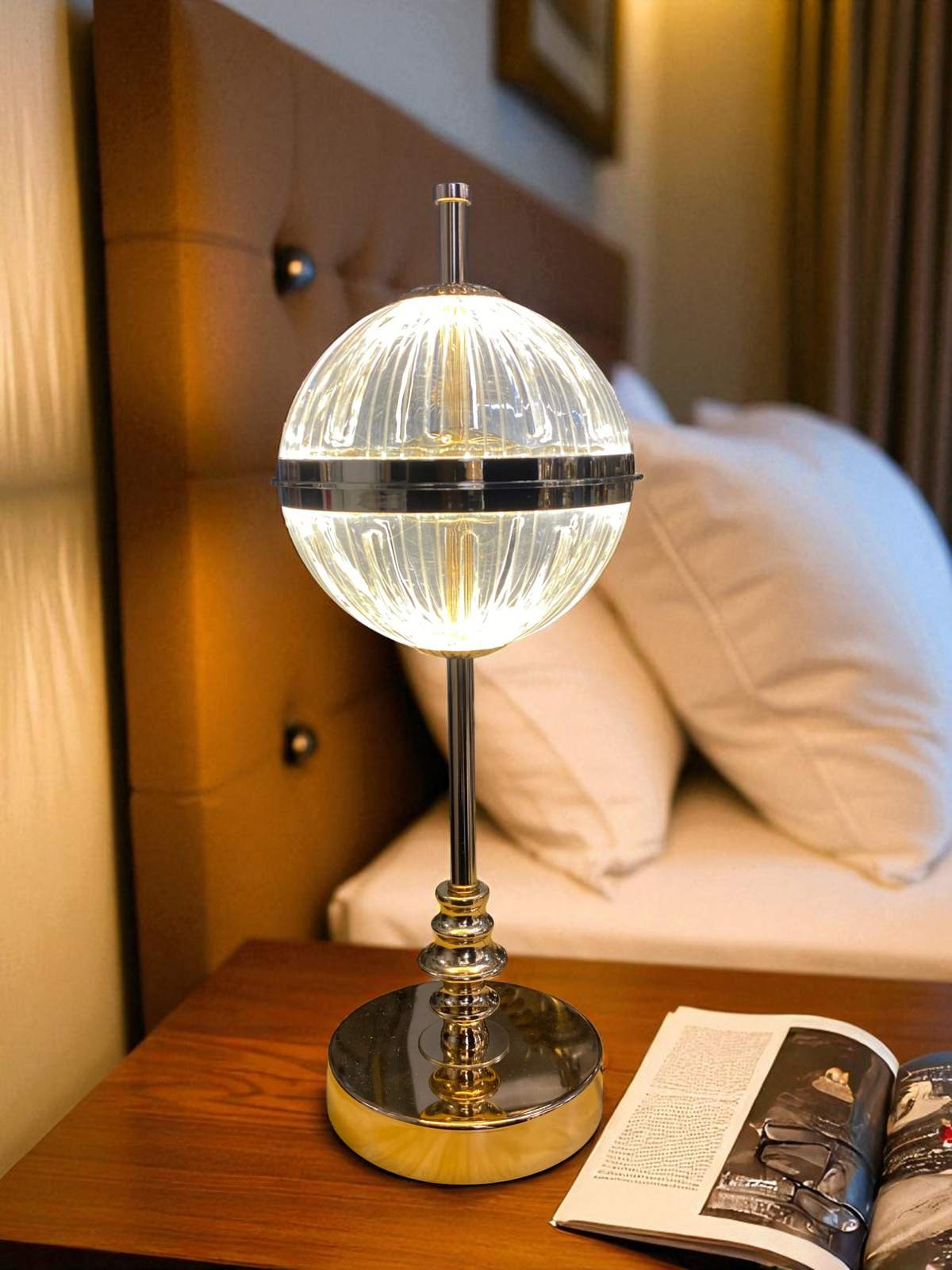Art Acrylic LED Globe style Table Lamp
