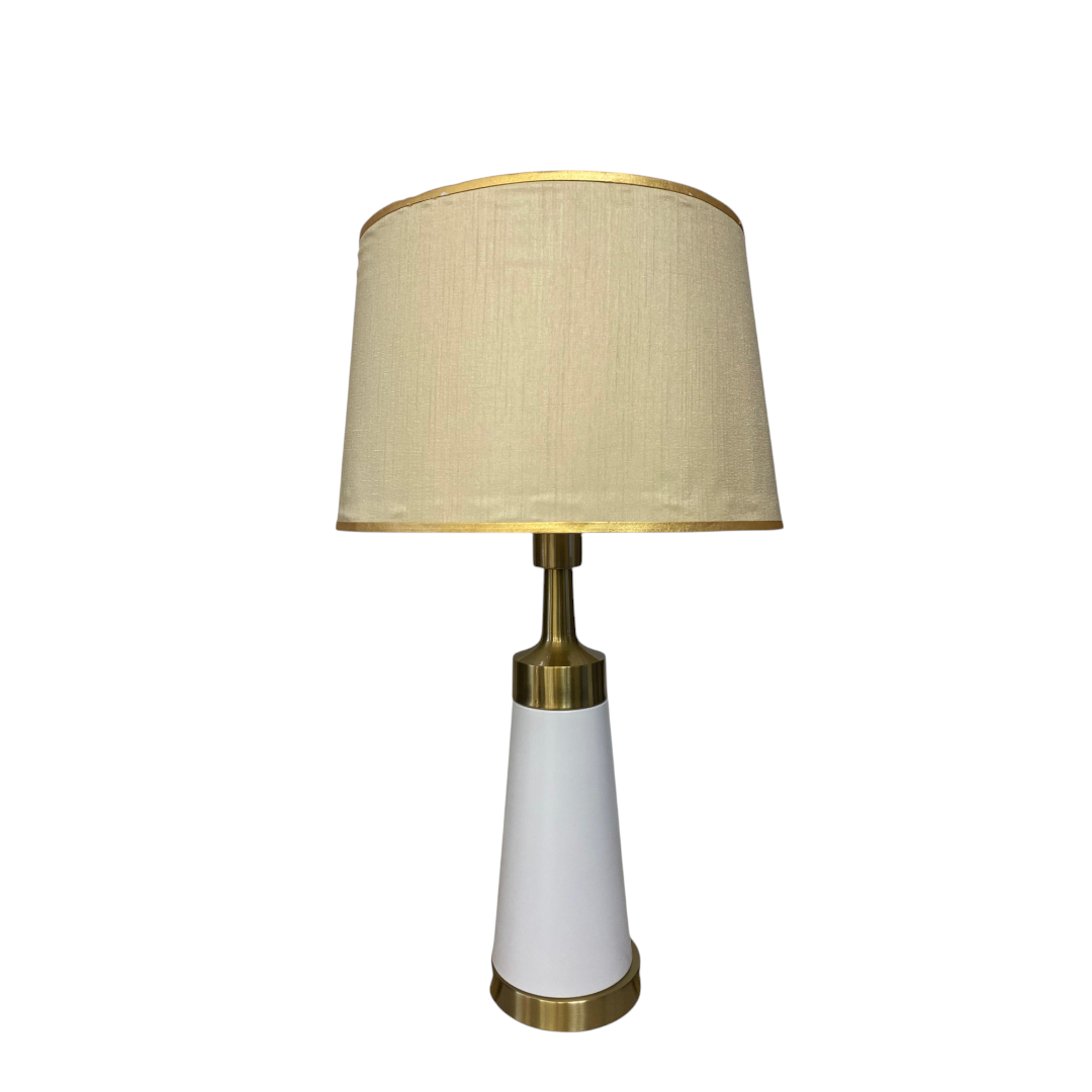 Cylindrical Metal Side Table Lamp