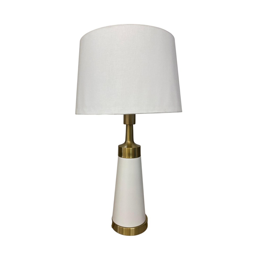 Cylindrical Metal Side Table Lamp