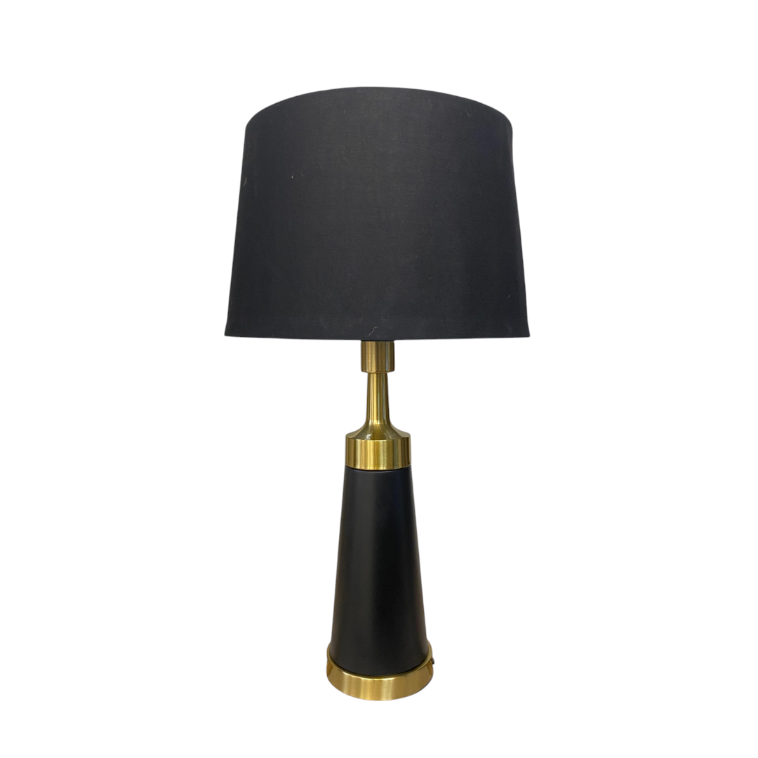 Cylindrical Metal Side Table Lamp