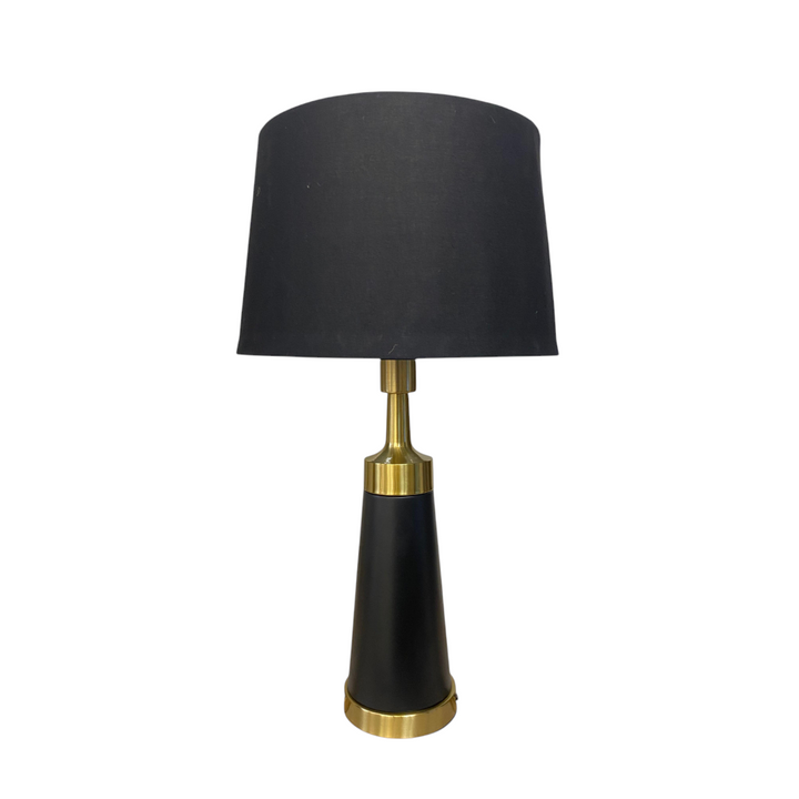 Cylindrical Metal Side Table Lamp