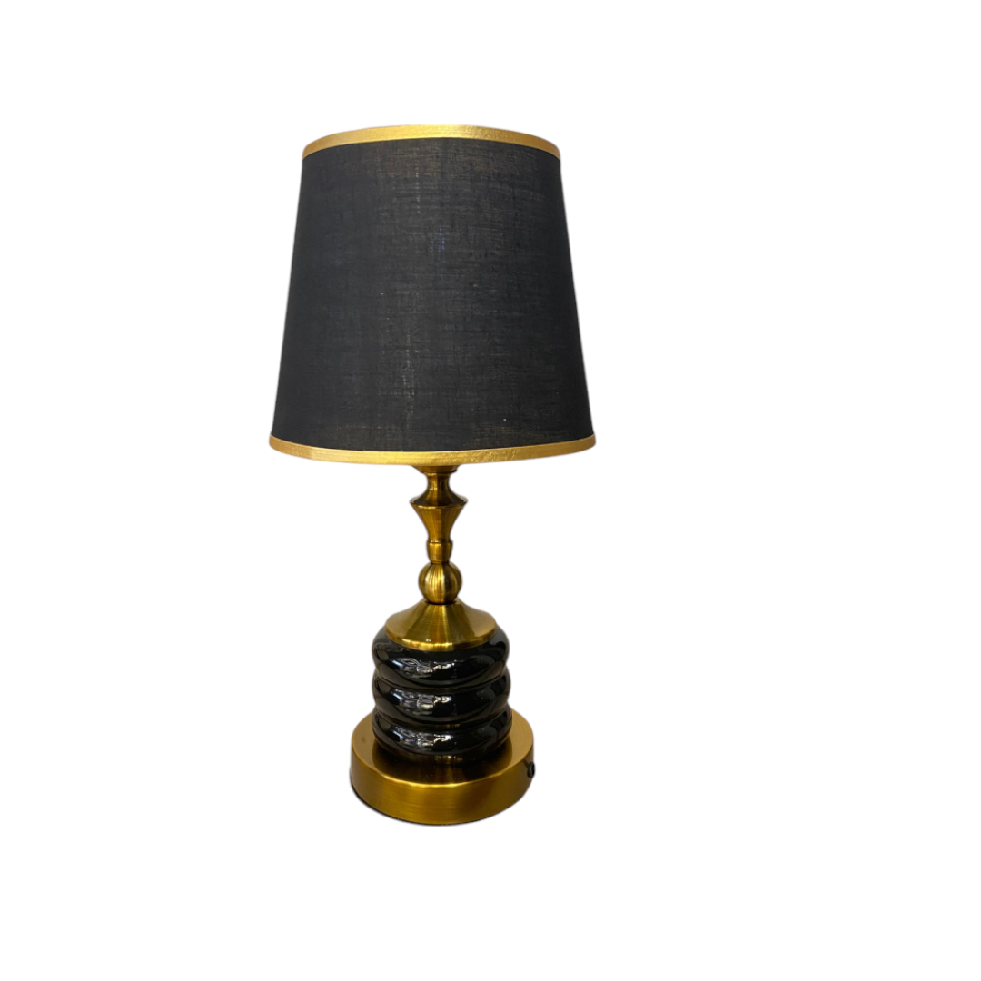 Mini Black Ceramic Table Lamp