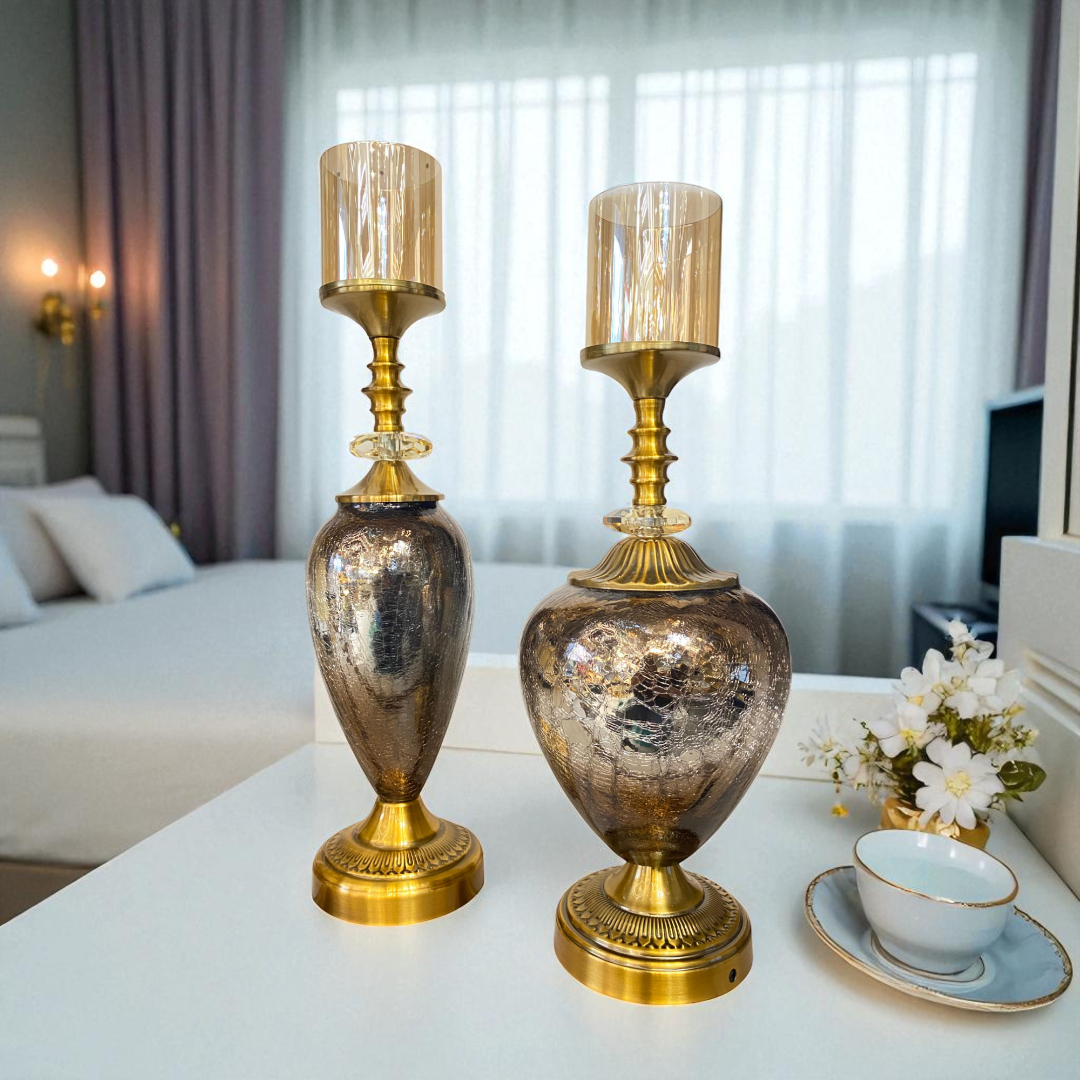 Mosaic Baroque Luxe Candle Holders