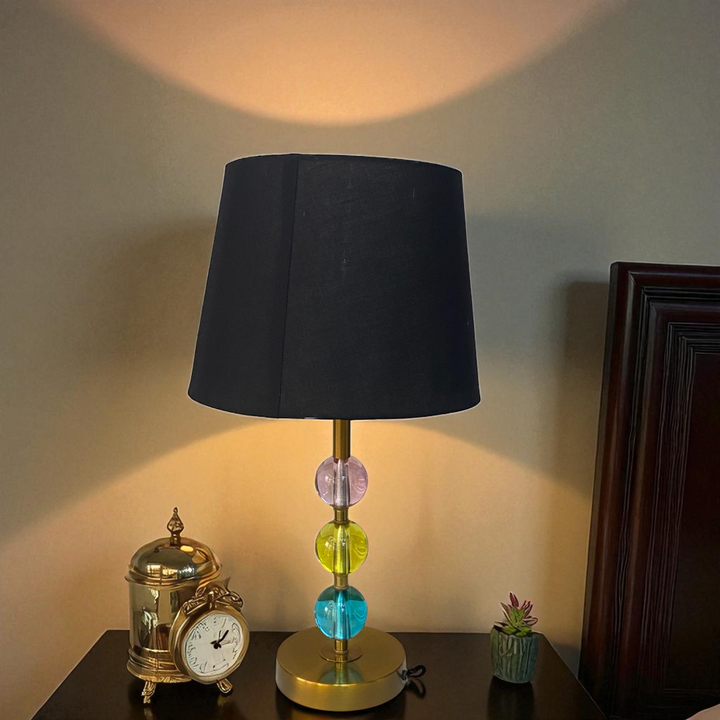 Funky Gradient Crystal Side Table Lamp