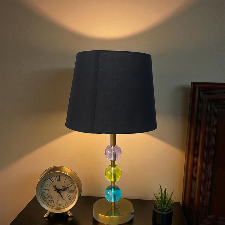 Funky Gradient Crystal Side Table Lamp