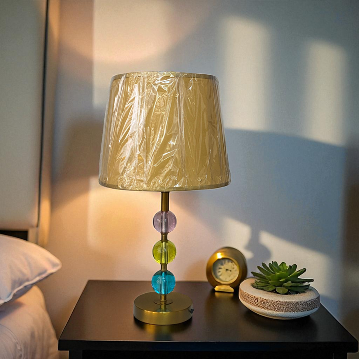 Funky Gradient Crystal Side Table Lamp