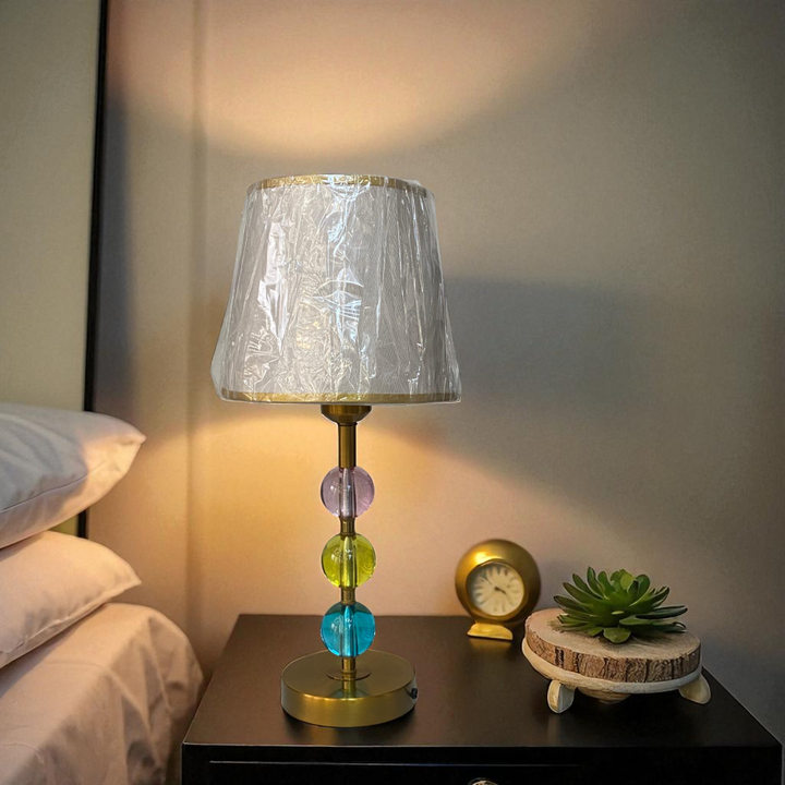 Funky Gradient Crystal Side Table Lamp