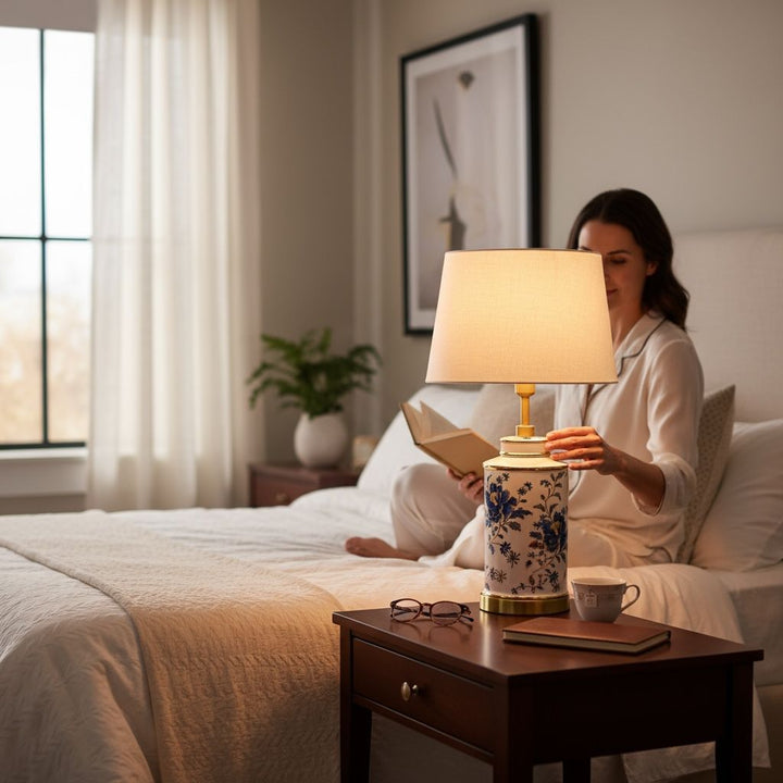 Floral Porcelain Master Lamp