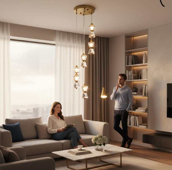 Cascade Crystal Tier Chandelier