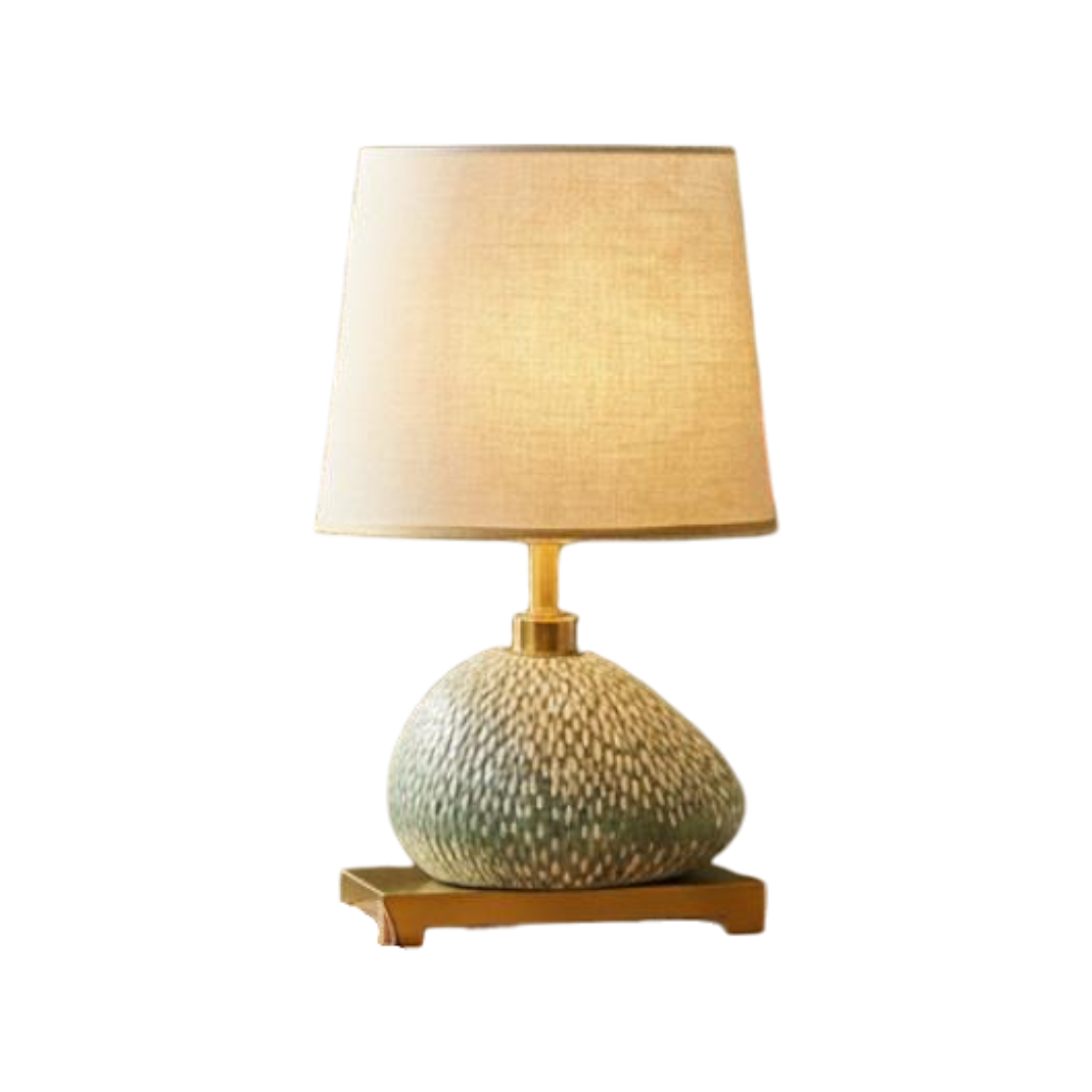 Artisanal Ceramic Pebble Lamp