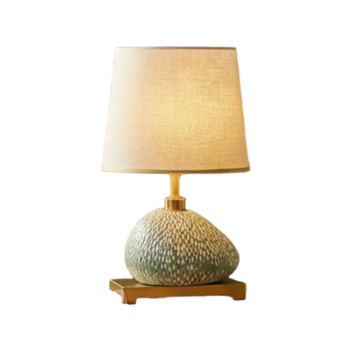 Artisanal Ceramic Pebble Lamp