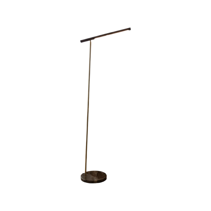 Modern LED Floor Lamp with Wooden Texture Finish