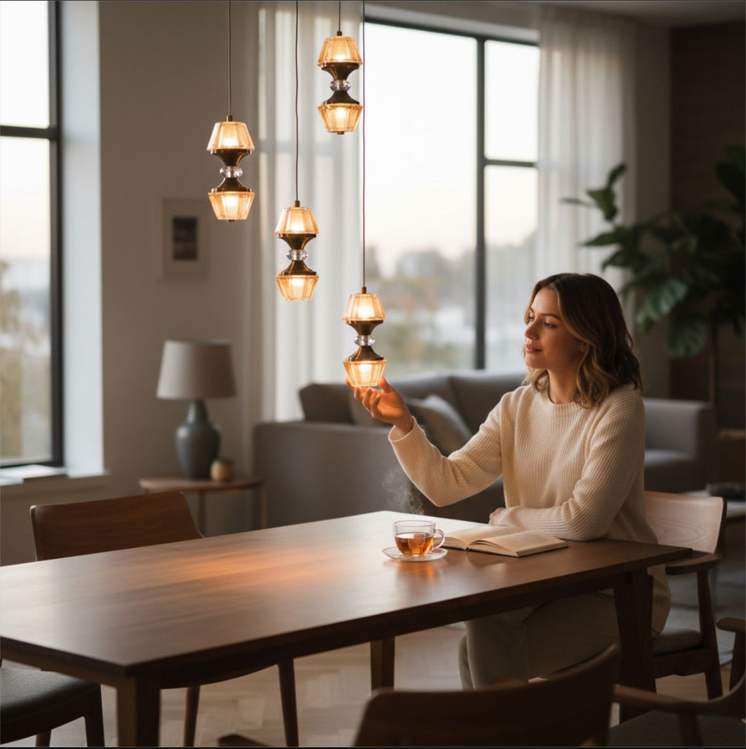 Aurora Crystal Layered Chandelier