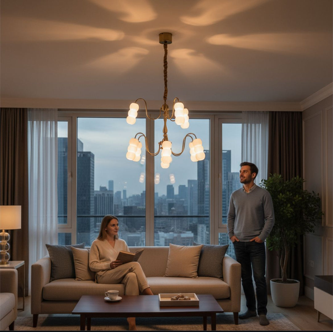 Serena Triple Glow Chandelier