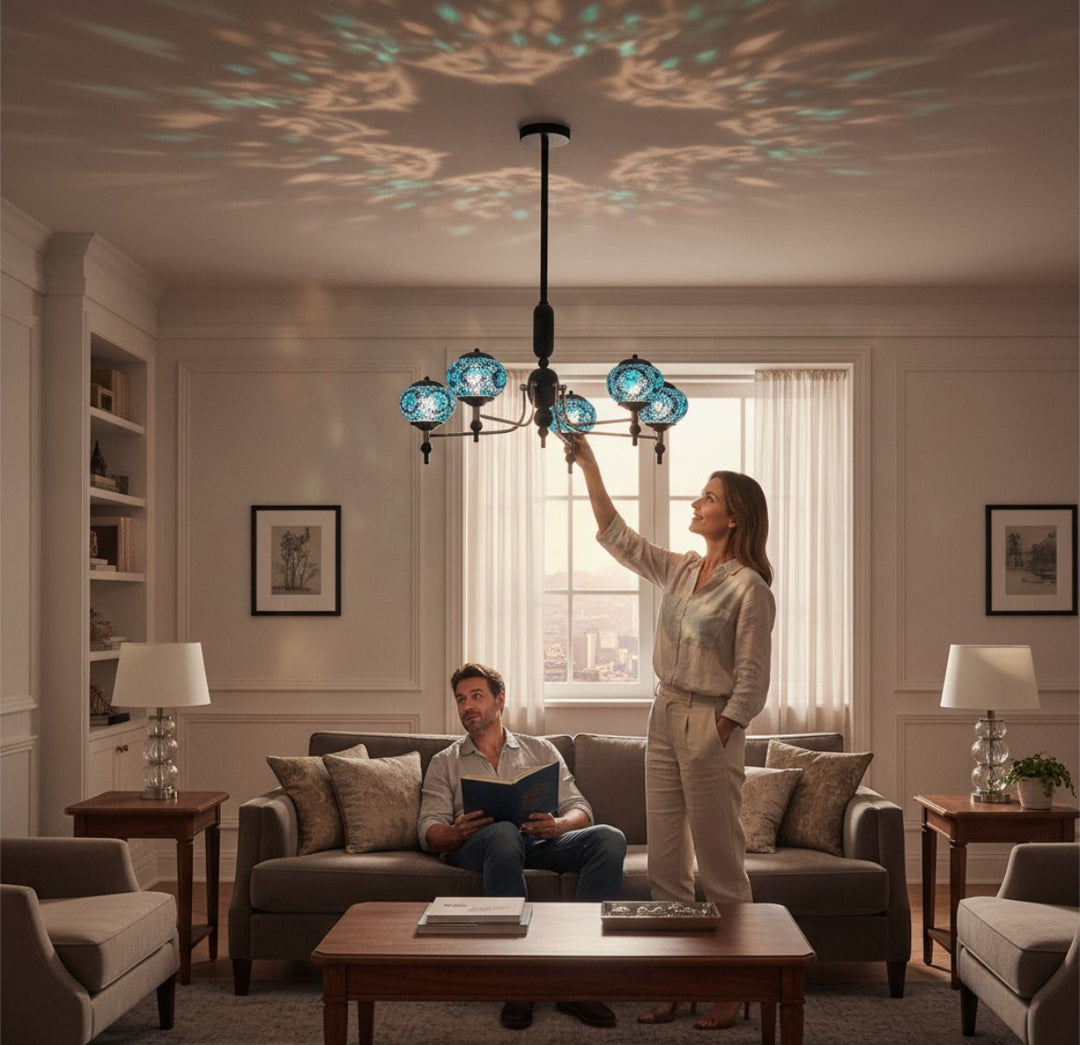 Celeste Mosaic Glow Chandelier