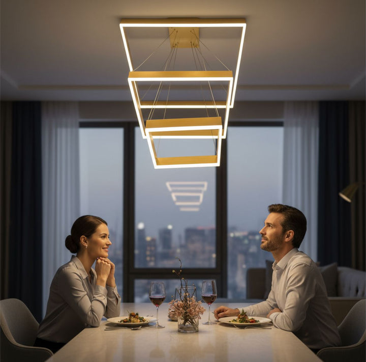 Luminara Geo Squares Chandelier