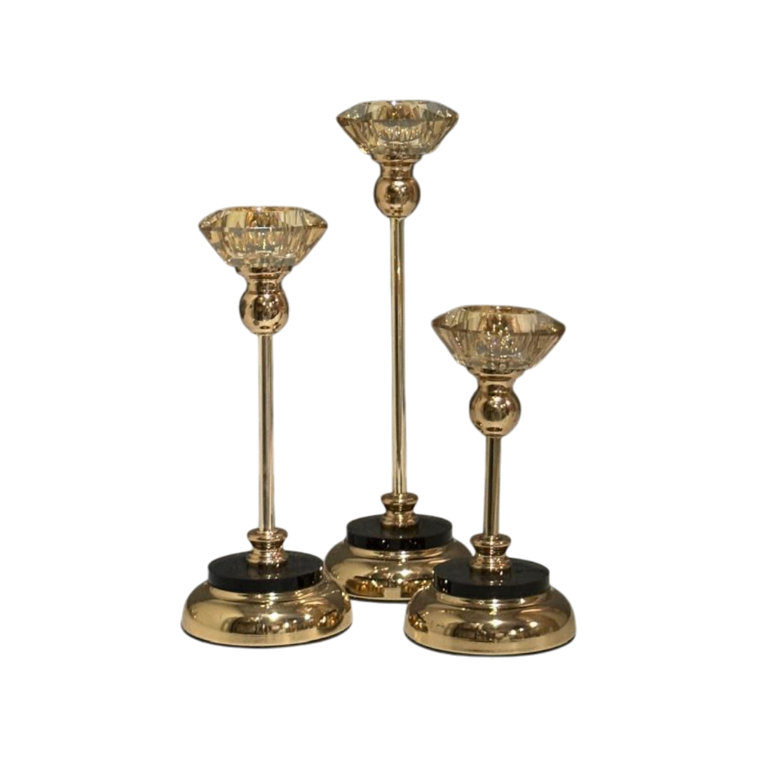 Lumia Gold Candle Holder