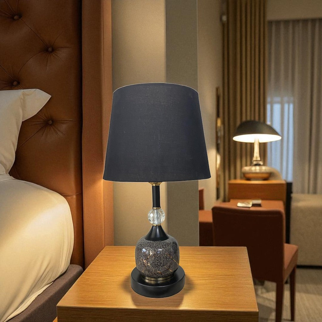 Modern Glittered Ceramic Side Table Lamp