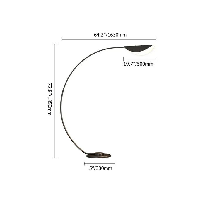 Aurelius Noir Modern LED Floor Lamp