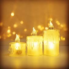 Glittered Flameless LED Candles