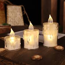 Glittered Flameless LED Candles