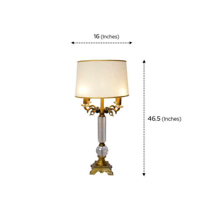 Ambrose Heritage Brass & Crystal Lamp