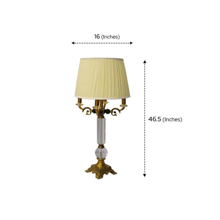 Ambrose Heritage Brass & Crystal Lamp