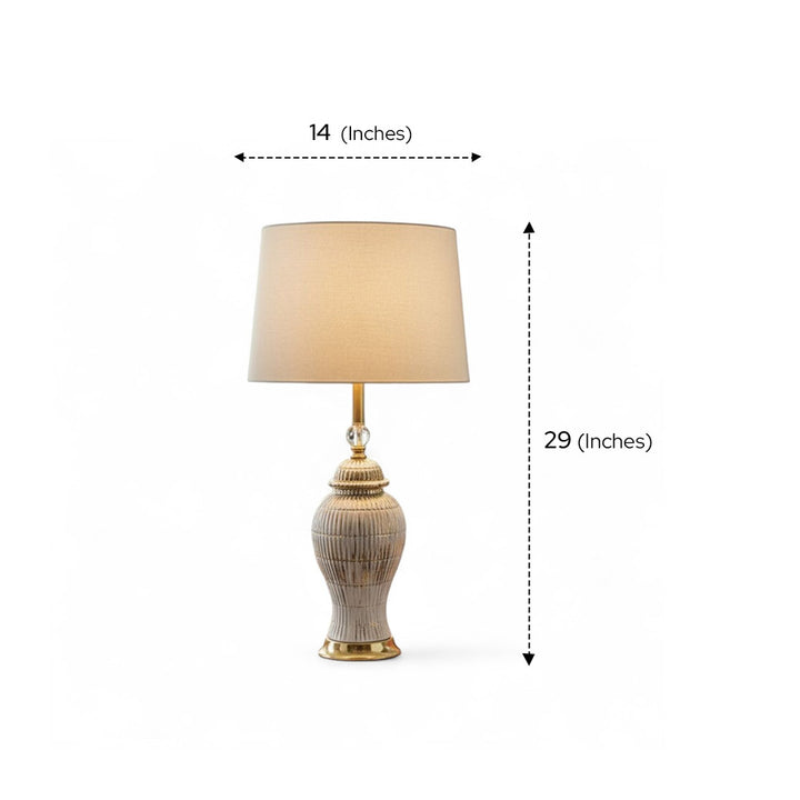 Vintage-Inspired Porcelain Table Lamp