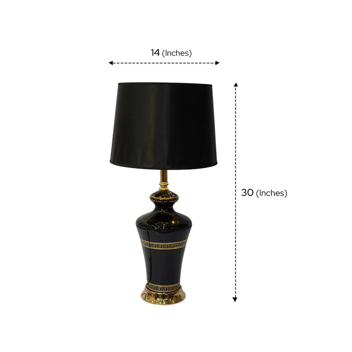 Versace Midnight Glass Glow side table lamp