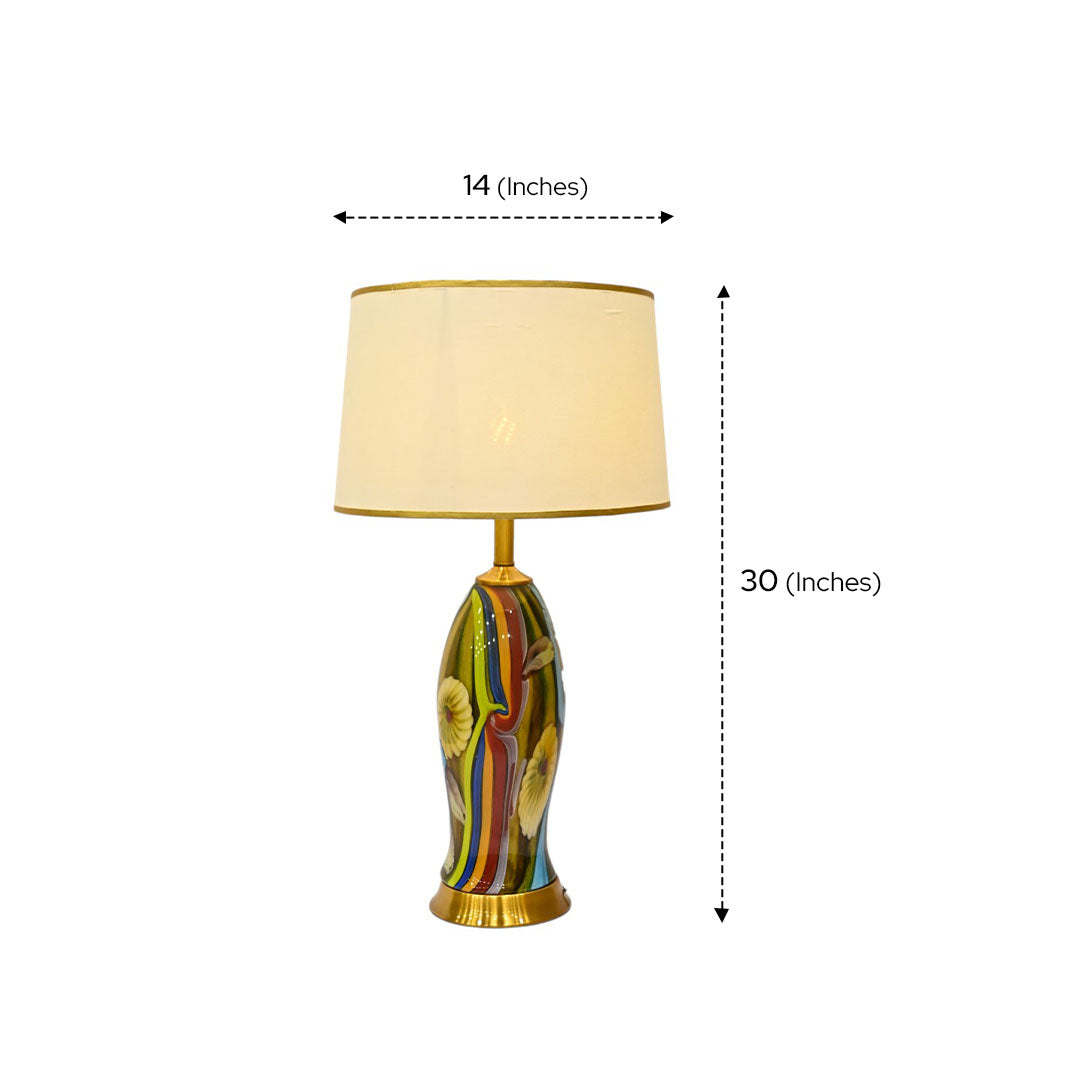 Medusa Luxe Heavy Glass Side Table Lamp