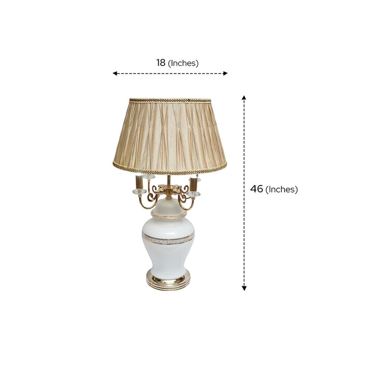 Vintage Lasered Glass Versace-Inspired Lamps