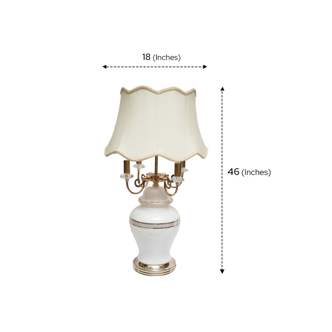 Vintage Lasered Glass Versace-Inspired Lamps