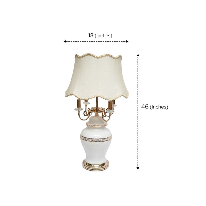 Vintage Lasered Glass Versace-Inspired Lamps