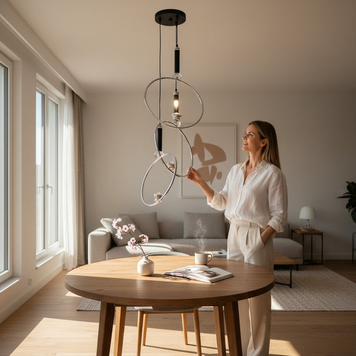 Luna Orbit Rings Chandelier