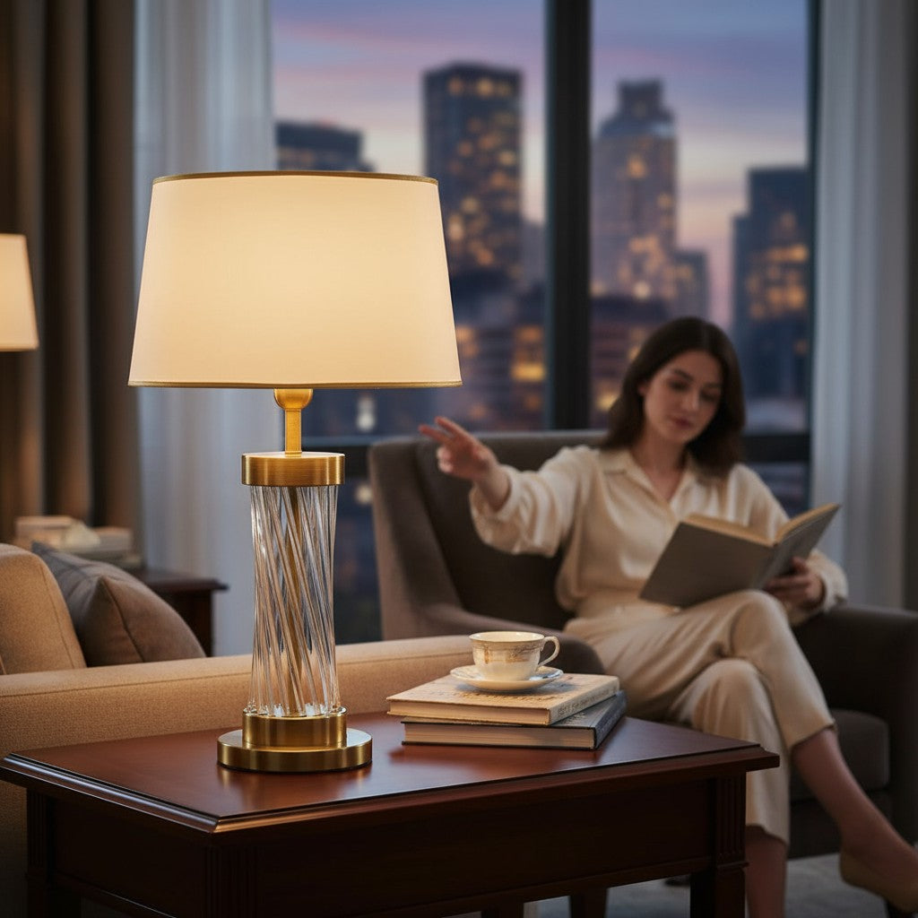 Sora Luxe Brass Crystal  Accent Light